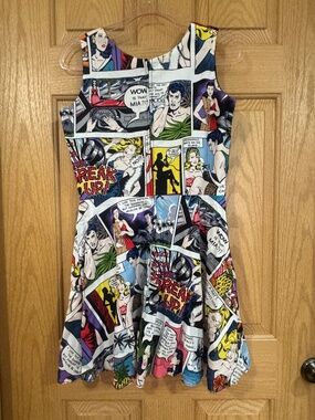 HEMET Comic Book / Pop Art Graphic Fit & Flare Skater Dress